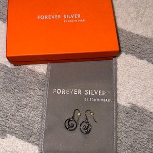 925 Sterling Silver Earrings Forever Silver by Erwin Pearl